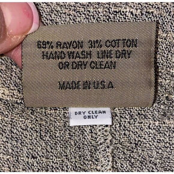 Moray California Vtg. Weskit Top Long Sleeve Front Button Wrap Sz. L - Picture 10 of 10